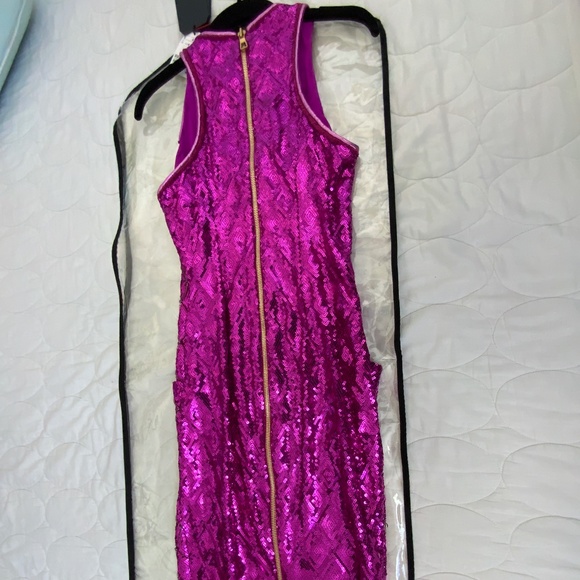 Balmain X HM Dress pink sequin - Picture 3 of 4